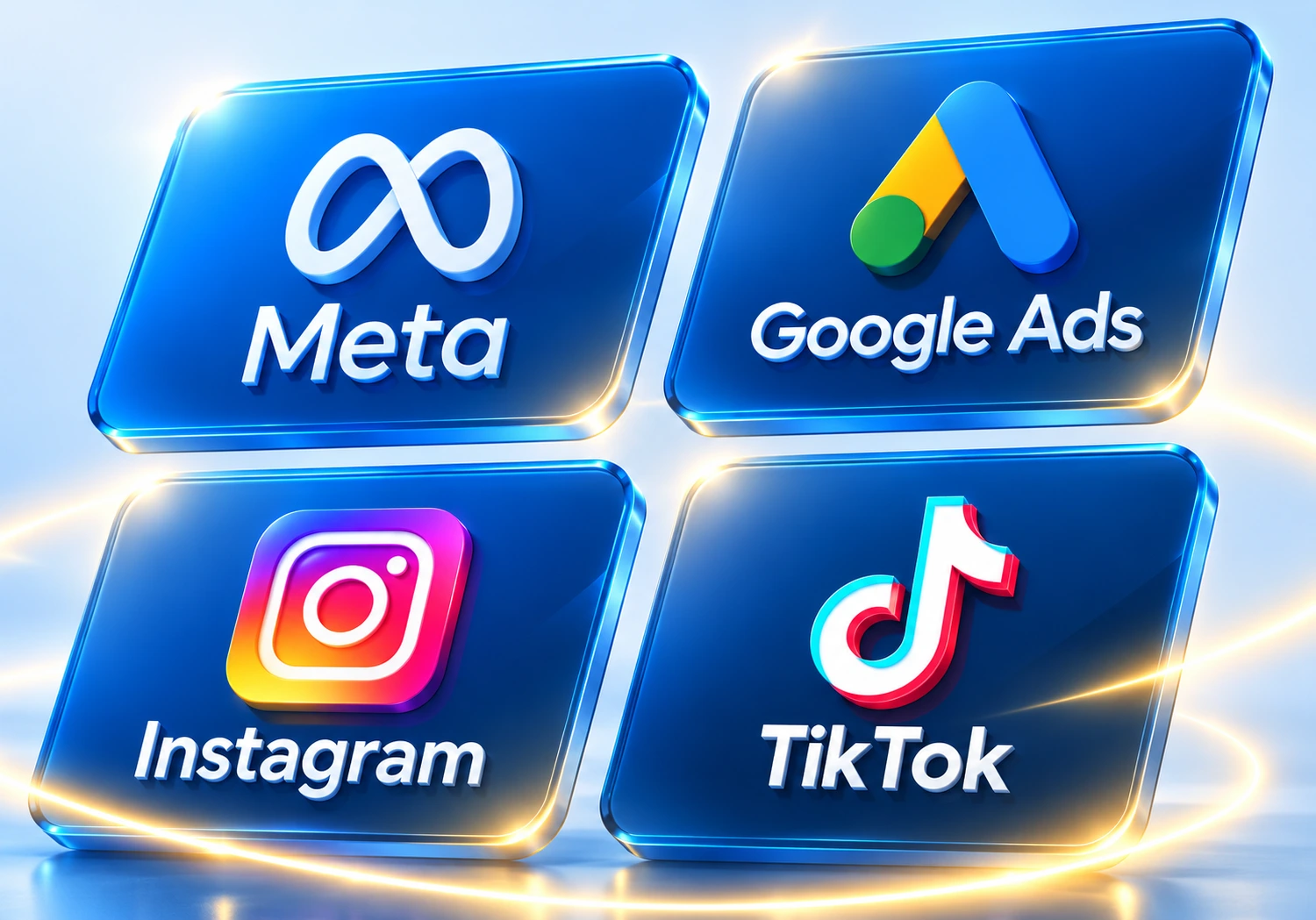 Meta, Google Ads, Instagram and TikTok platforms